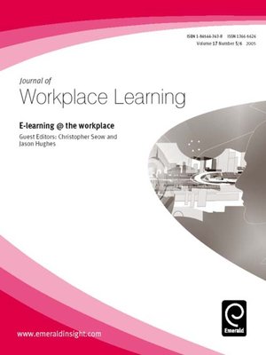 cover image of Journal of Workplace Learning, Volume 17, Issue 5 & 6